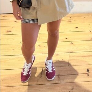 Adidas Gazelle Red Shoes Boys 4